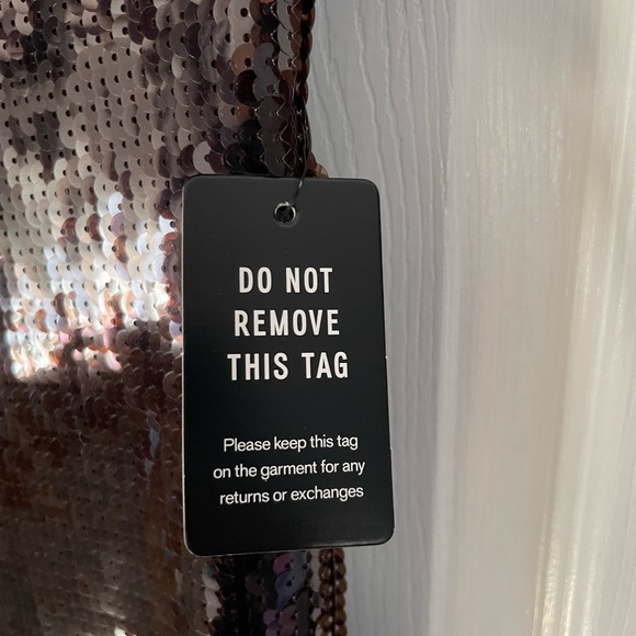 BRAND NEW Express sequin dress, black color, amazing quality purchased last year - Picture 4 of 10